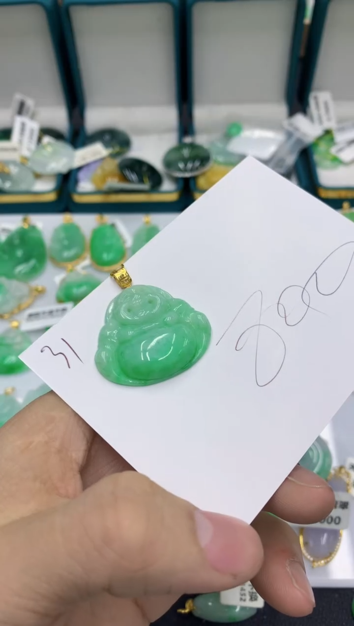 【闪购商品】翡翠颈饰18K金镶嵌1111111111