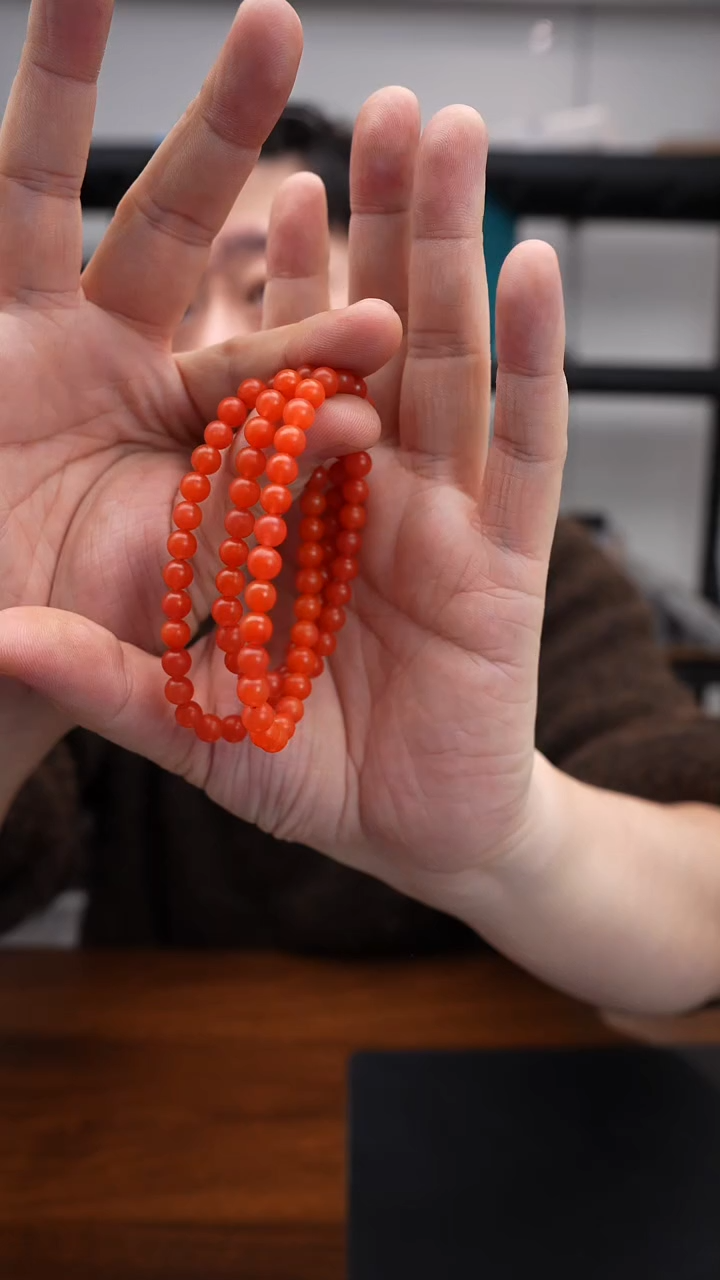 未镶嵌串南红玛瑙1223DL030多圈手串