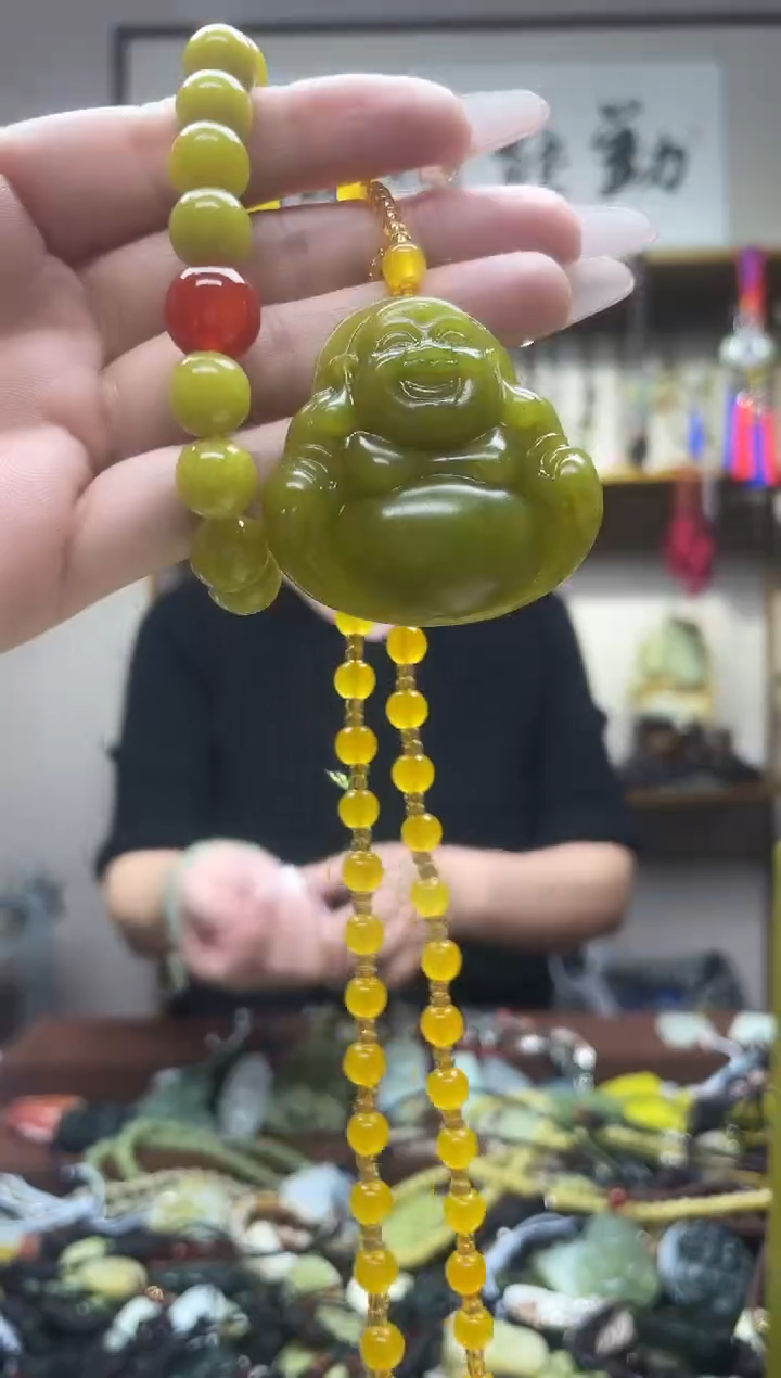 未镶嵌岫玉吊坠多样性发货拍一发一