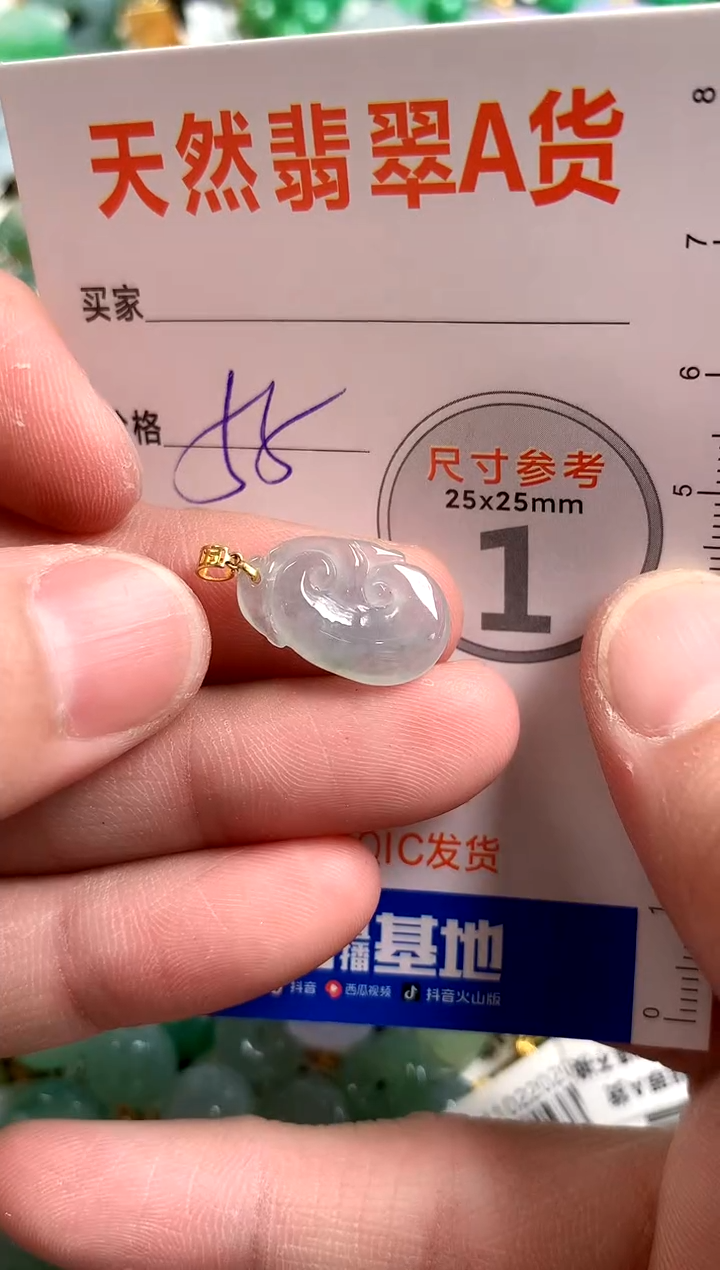 【闪购商品】翡翠颈饰18K金镶嵌13003427