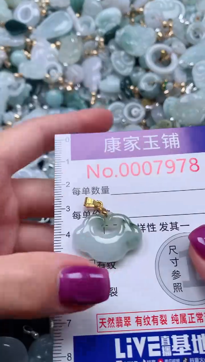 颈饰未镶嵌翡翠7978