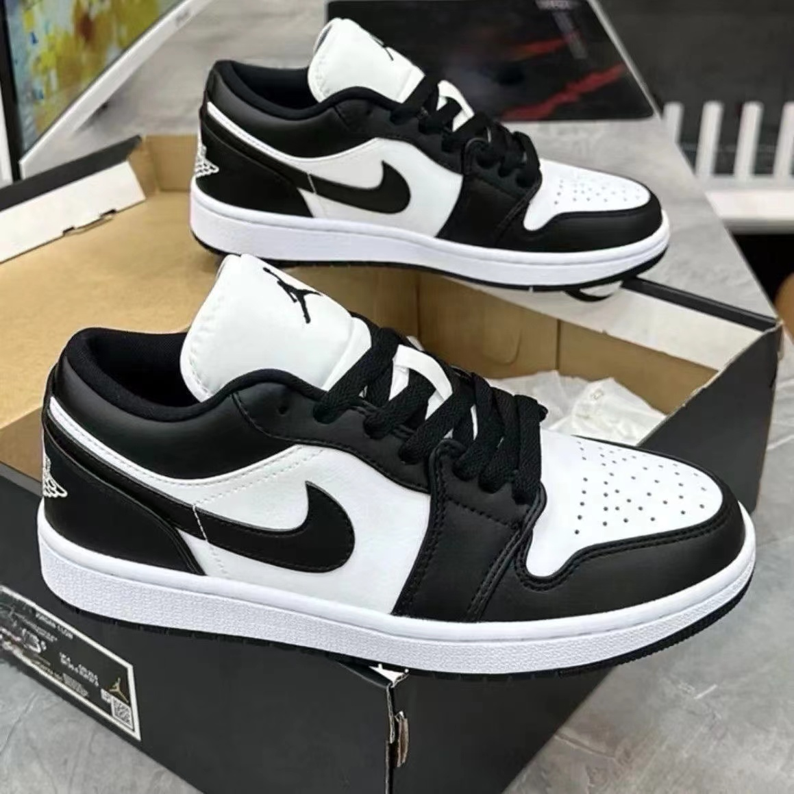 正版2025夏季板鞋aj男鞋低帮时尚透气空军一号百搭dunk经典运动鞋