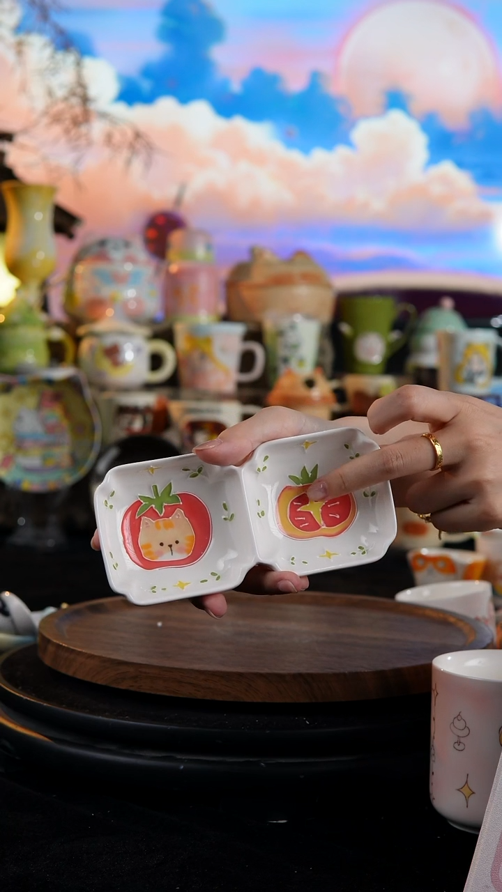 陶瓷便携款手工手绘景德镇陶瓷