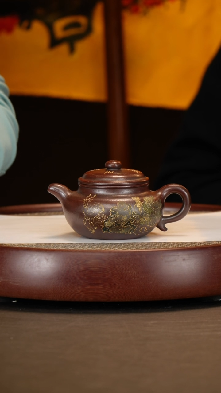 【闪购商品】紫砂茶壶【时顺华】大彬金砂仿古