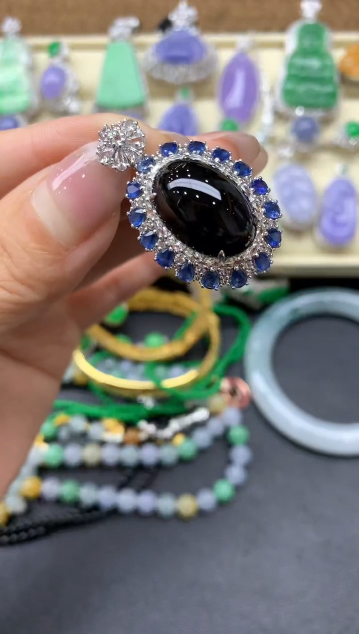 【闪购商品】翡翠颈饰18K金镶嵌527-中国好珍宝