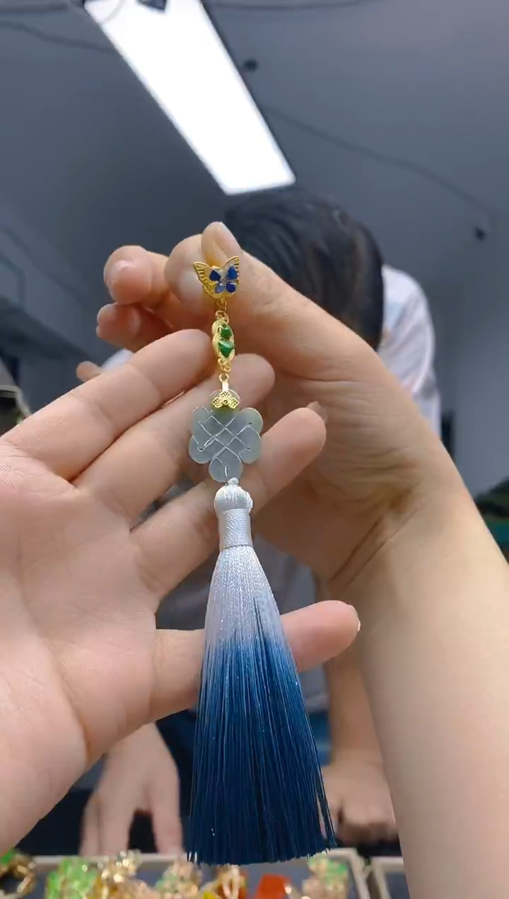 【闪购商品】翡翠耳饰合金241翡翠压襟