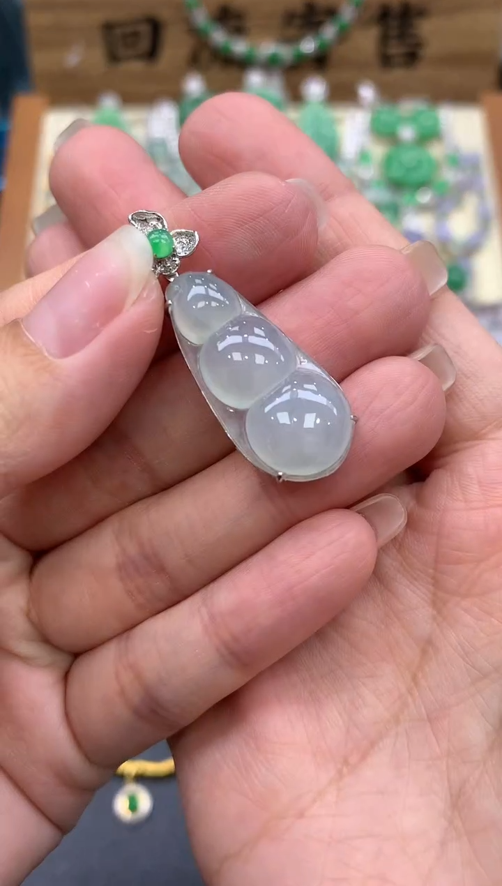 【闪购商品】翡翠颈饰18K金镶嵌227-中国好珍宝