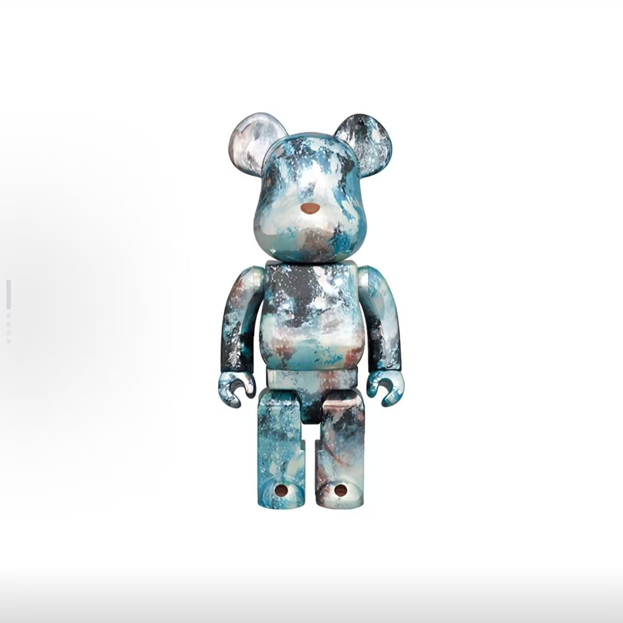 【白】bearbrick 大理石五代 1000%