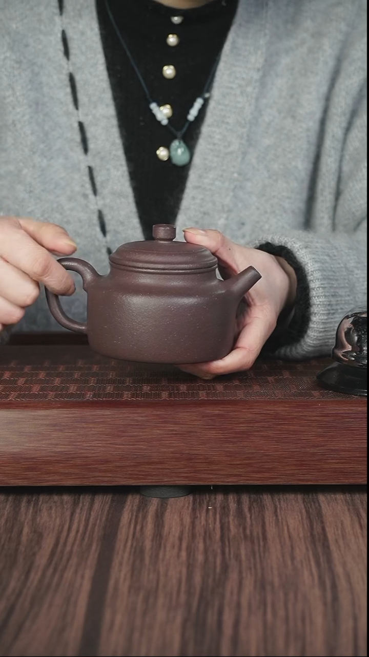 【闪购商品】紫砂茶壶csl  粗砂天青  德钟