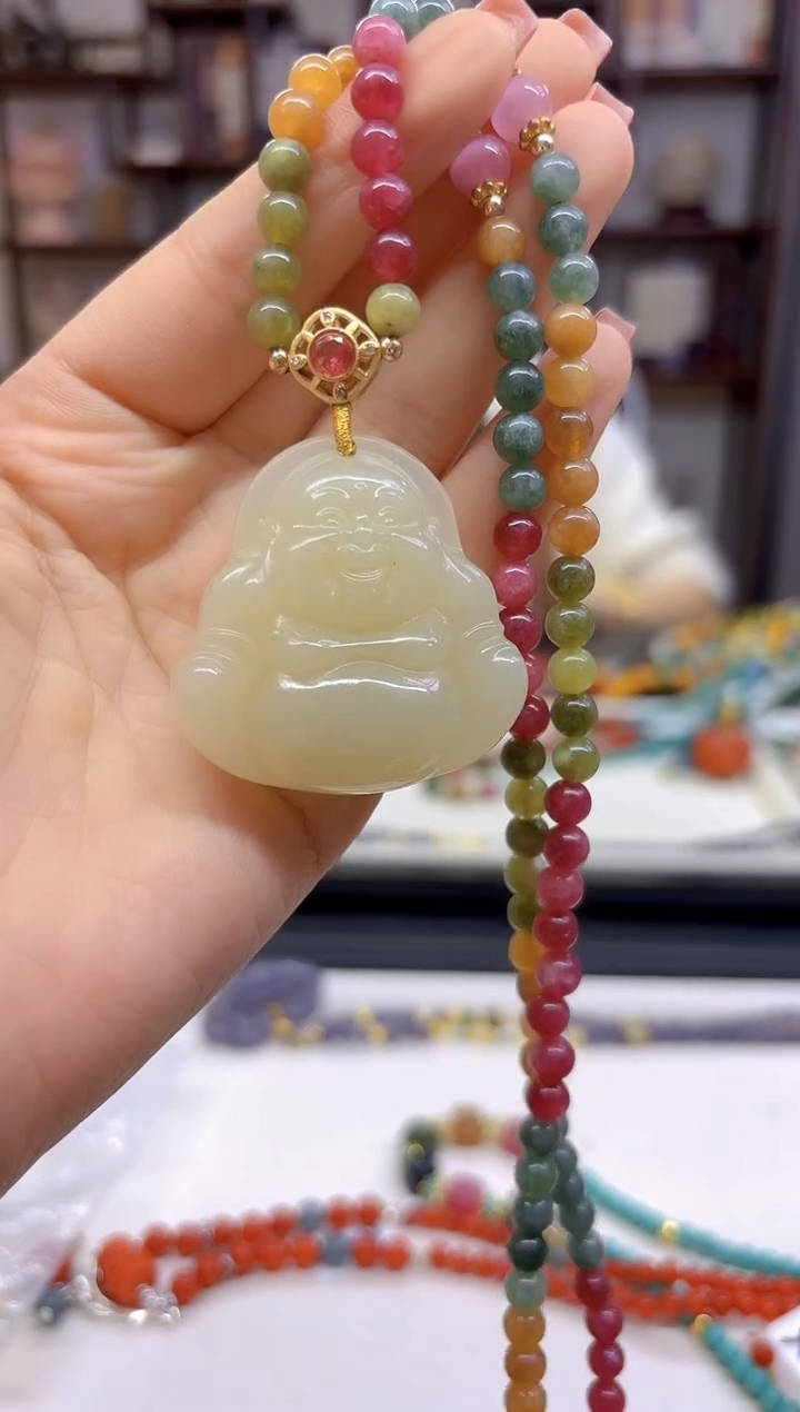 【闪购商品】和田玉毛衣链未镶嵌M214