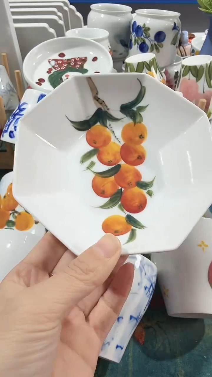 盘景德镇高温瓷（六边碟）福利价