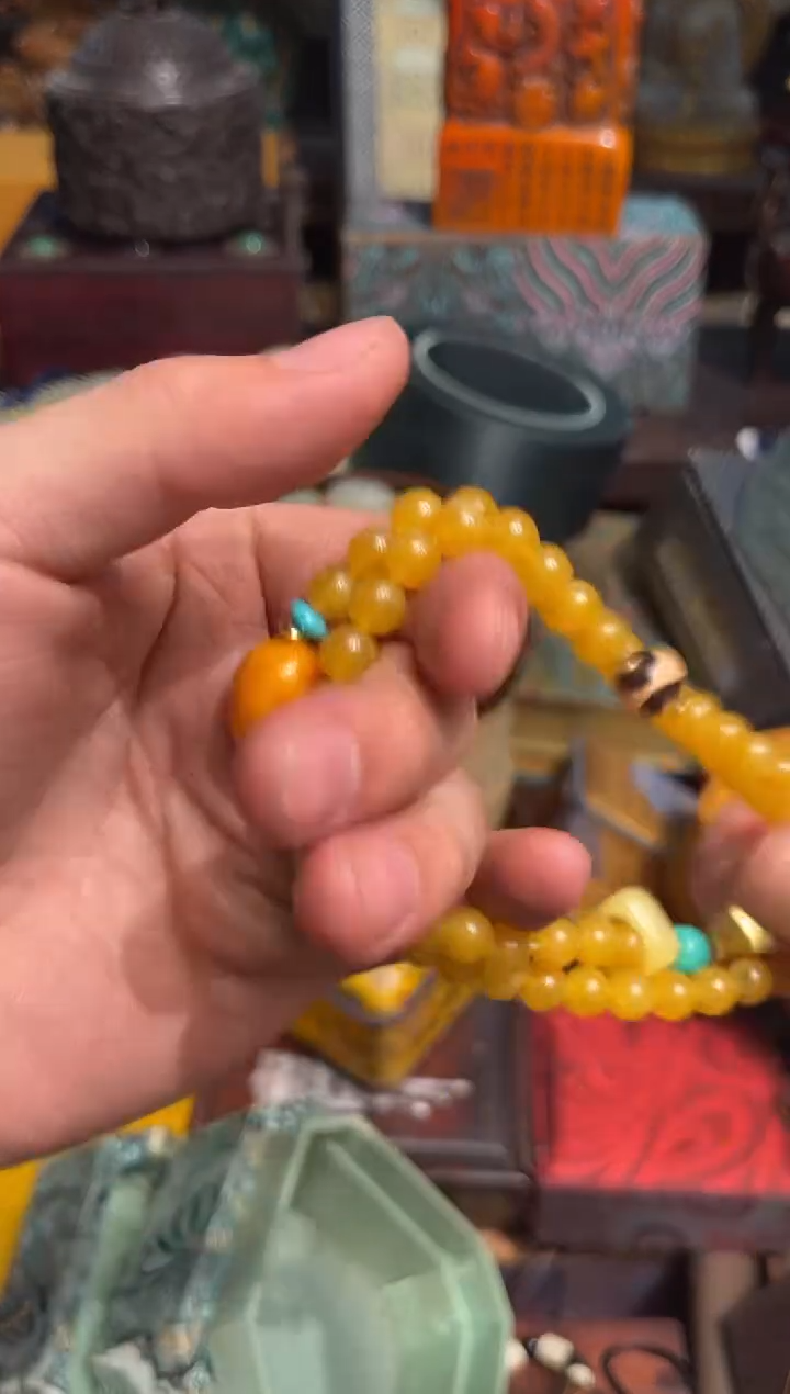 【闪购商品】琥珀颈饰未镶嵌拉拉拉拉啊啊啊啊60