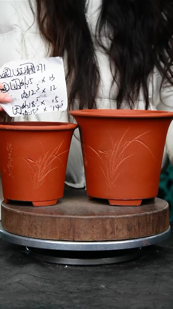 紫砂花盆271瑕疵紫砂花盆
