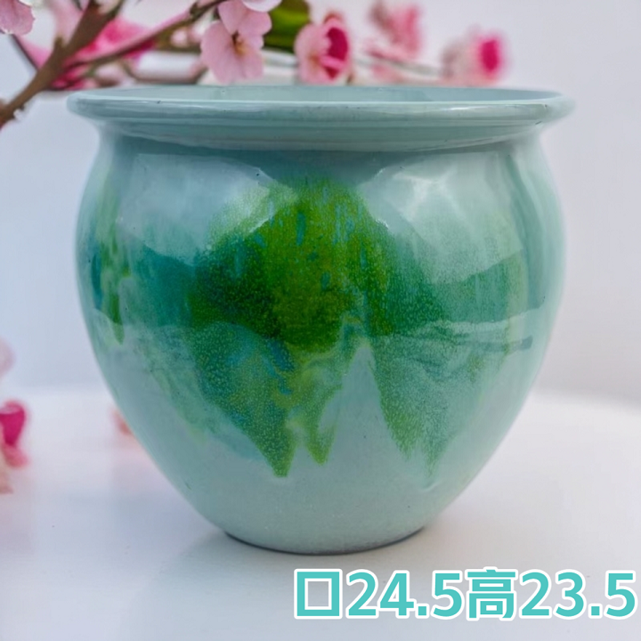 2037大口径大肚子法师老桩三角梅垂丝茉莉绿植多人粗陶花盆