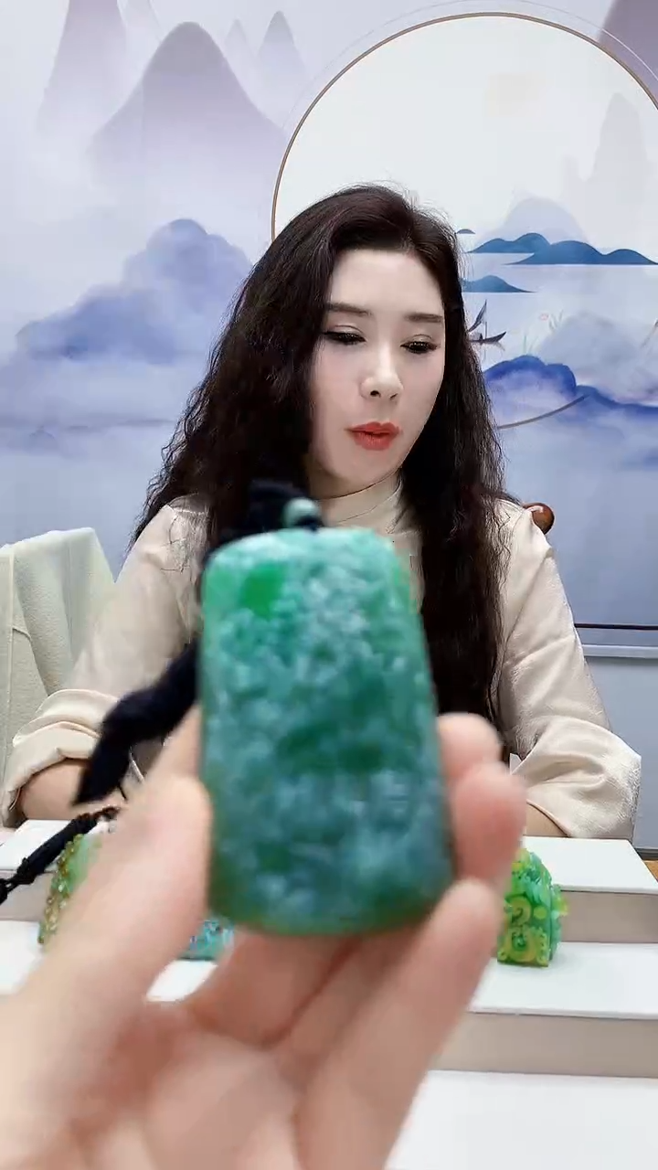 未镶嵌定制翡翠4829lr-毛货挂件57