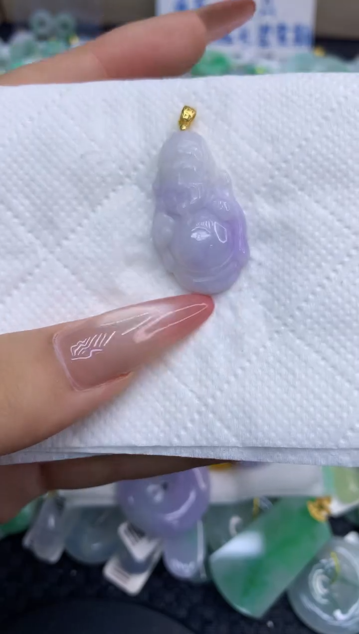 颈饰未镶嵌翡翠天然缅甸A货翡翠