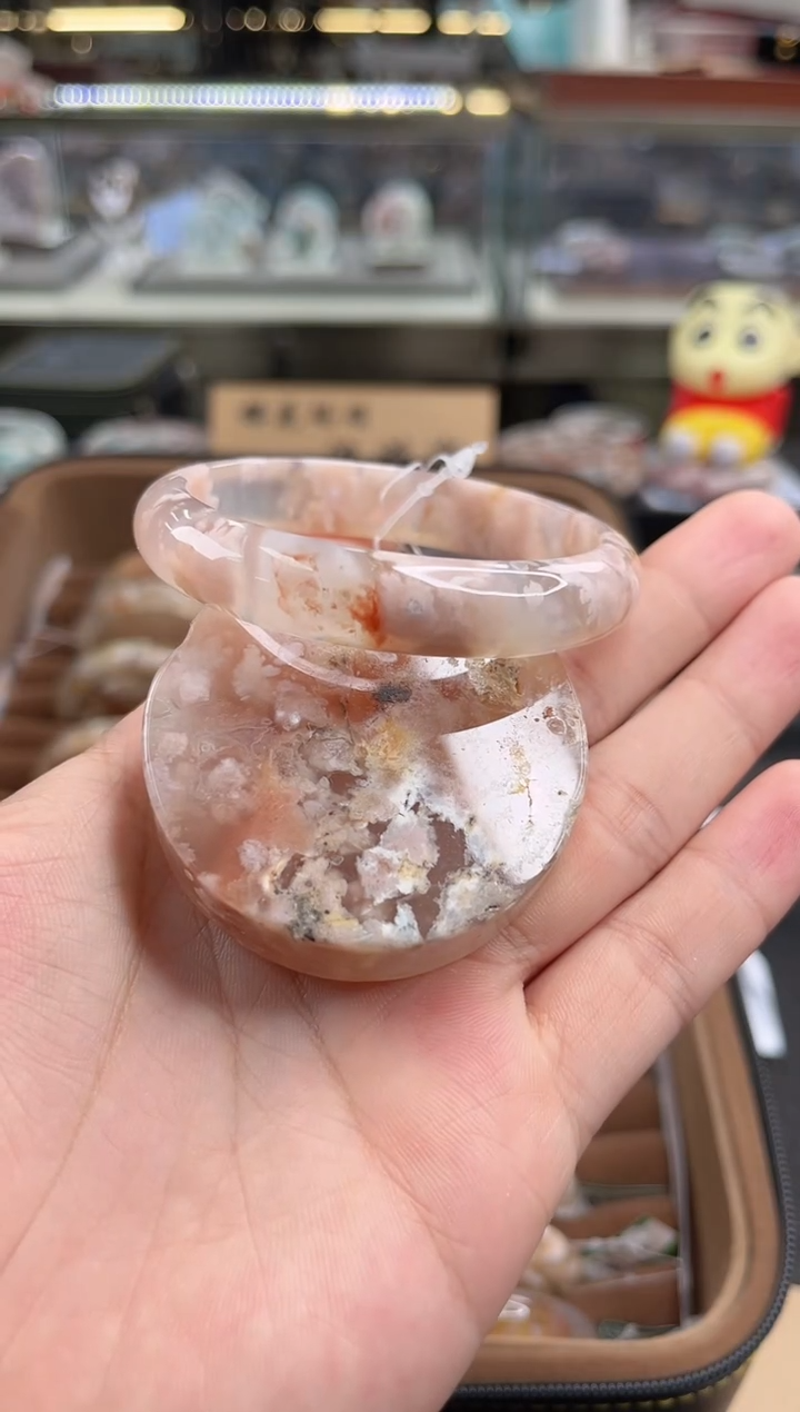 未镶嵌手镯石英质玉56圈口（赠品镯心）6507431
