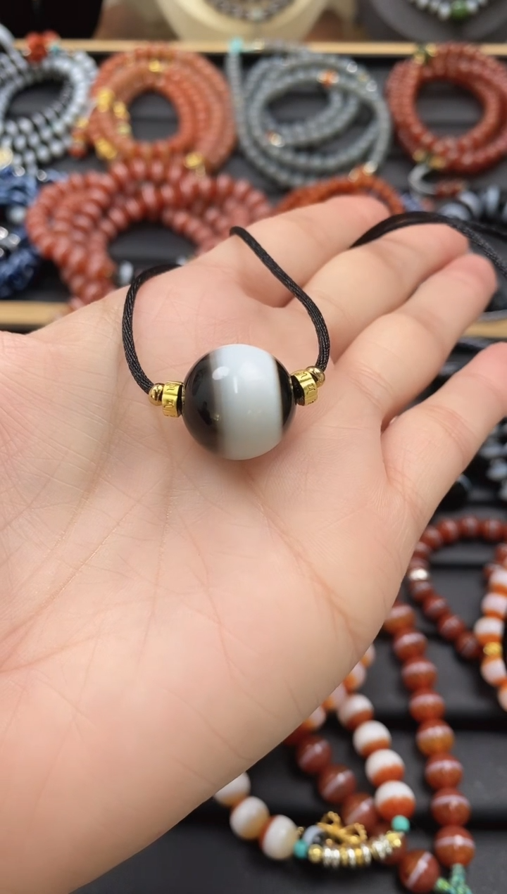 【闪购商品】玛瑙/玉髓单珠未镶嵌锁骨珠