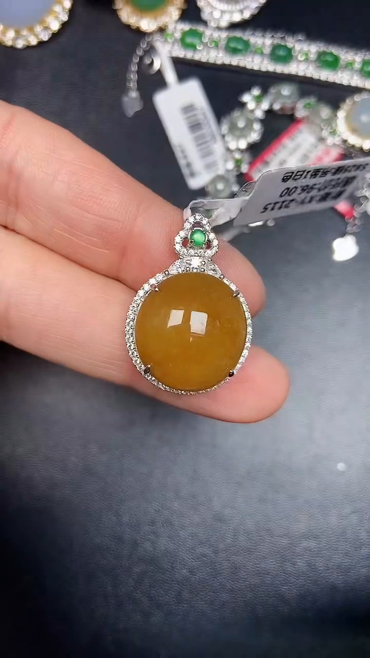 银S925镶嵌戒指翡翠1240