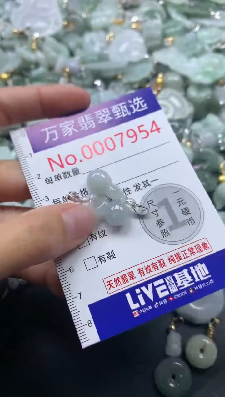 吊坠(不含链)未镶嵌翡翠7954