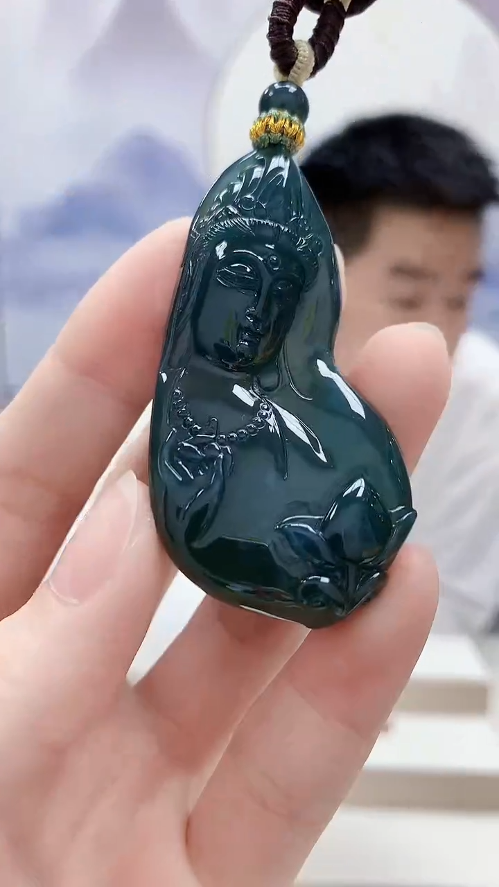 未镶嵌定制翡翠5028ry-毛货挂件61