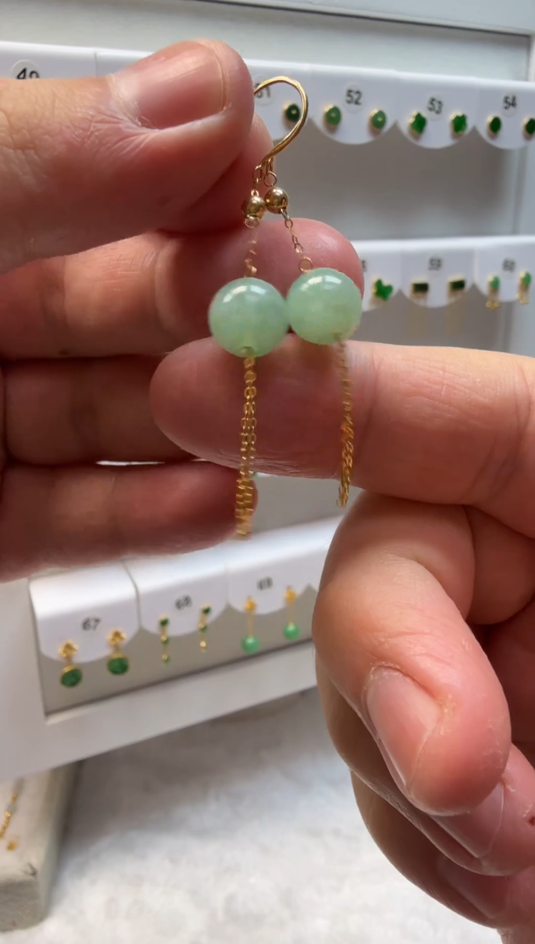 项链18K金镶嵌翡翠缅甸天然翡翠a货