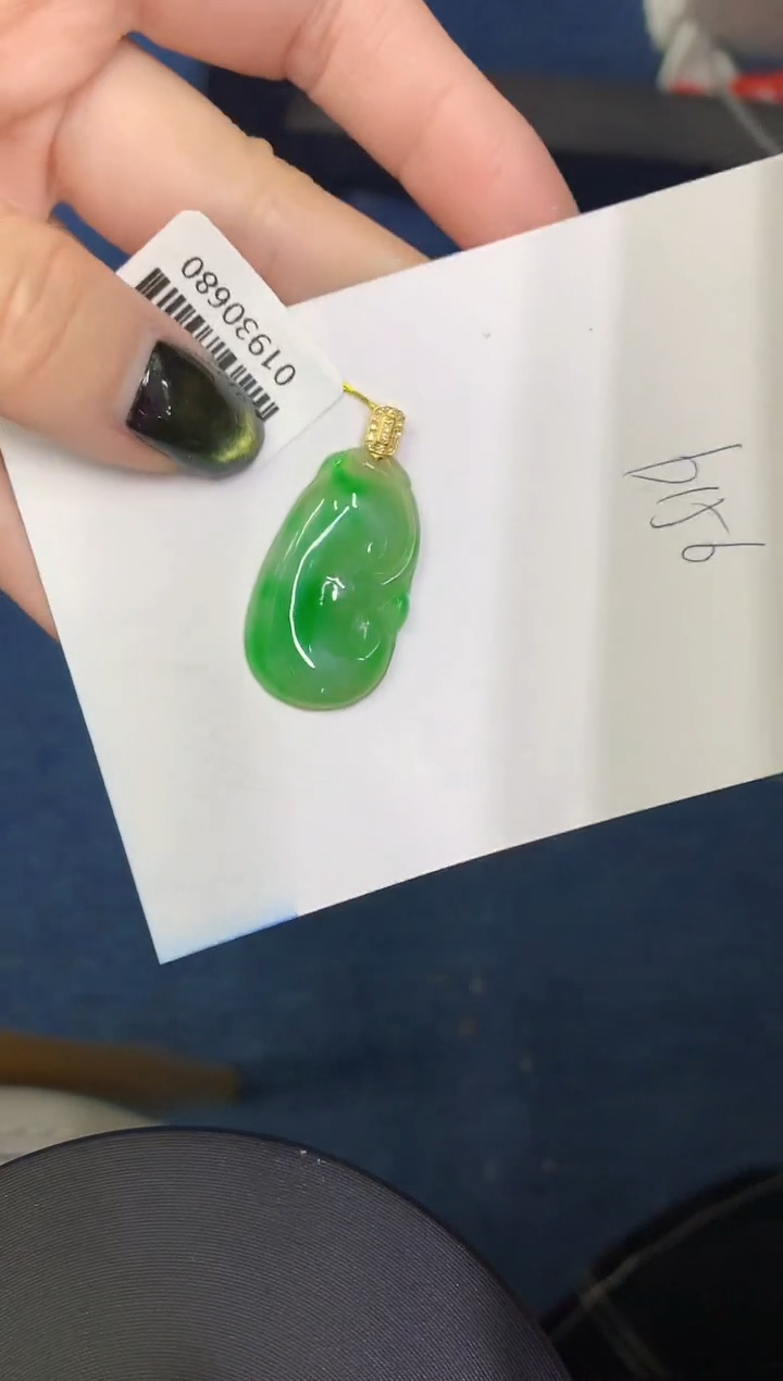 【闪购商品】翡翠颈饰18K金镶嵌00000000000