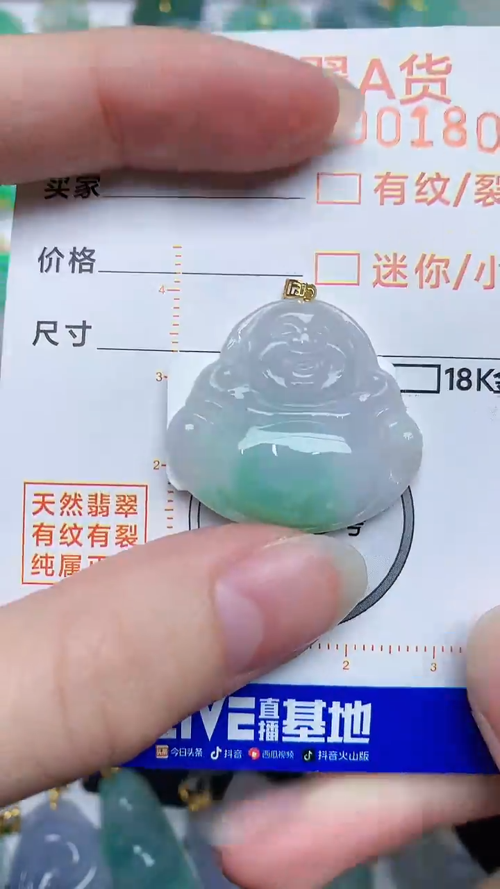 【闪购商品】翡翠颈饰18K金镶嵌876876786