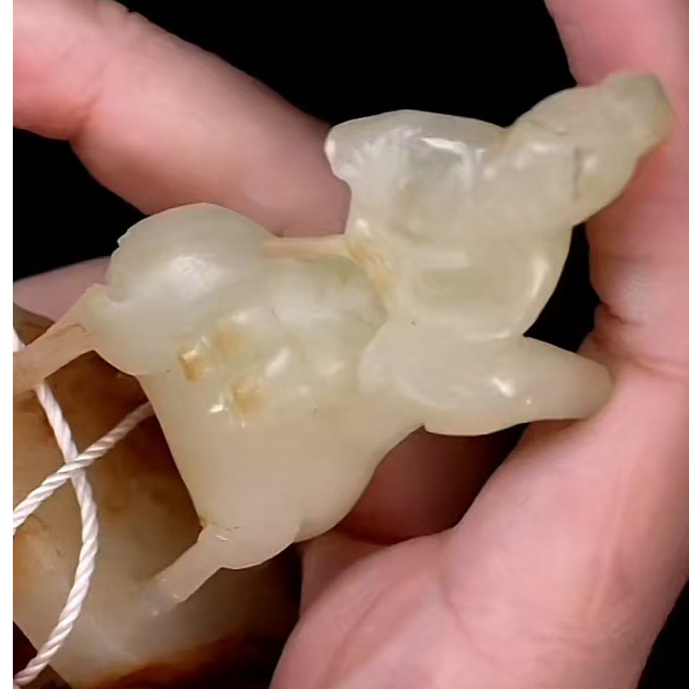 清代和田玉人物 