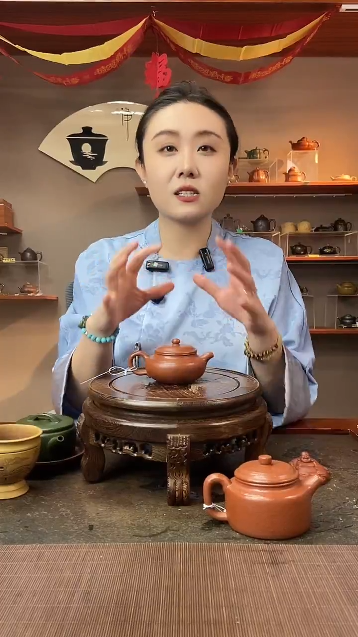 茶壶紫砂光器仿古 8目鱼籽朱泥 潘友兰