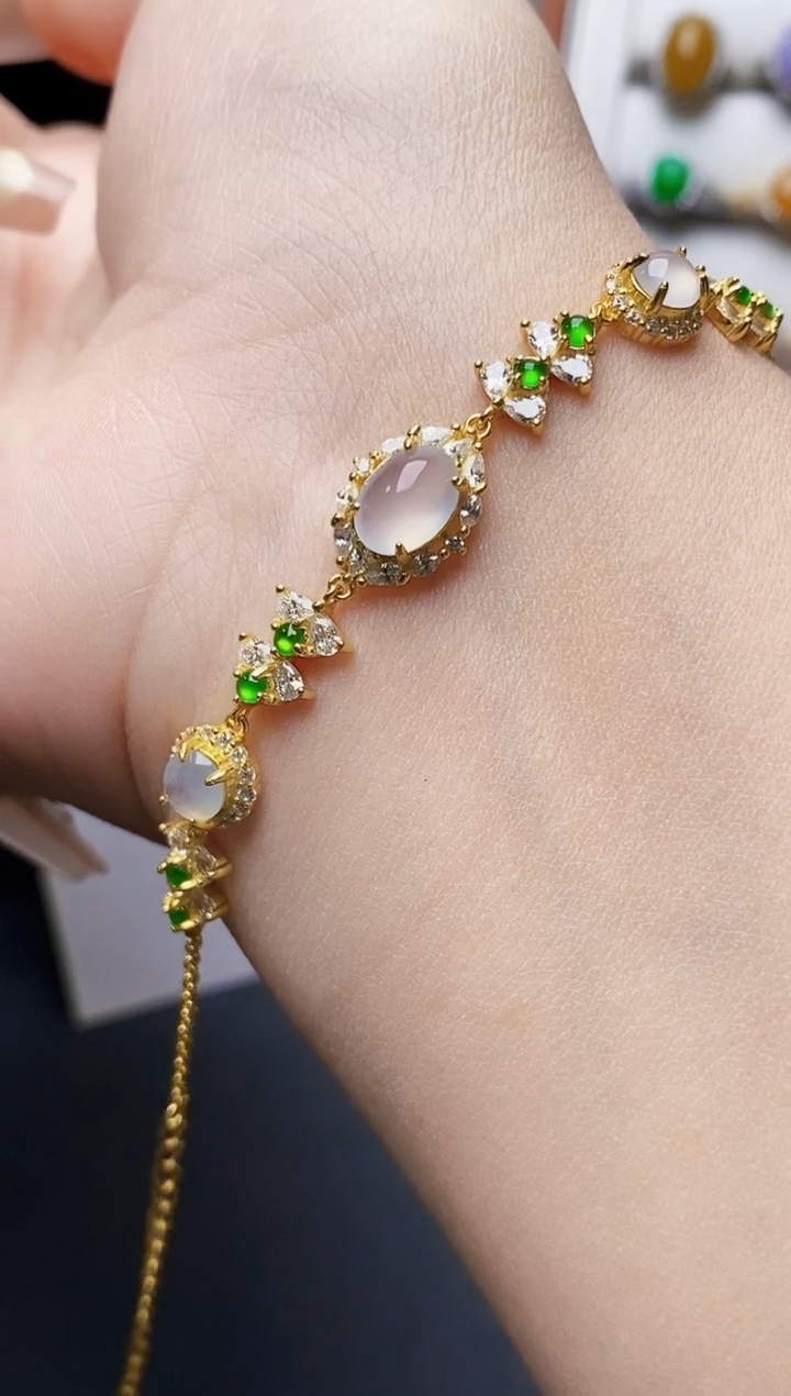 银S925镶嵌戒指翡翠0555