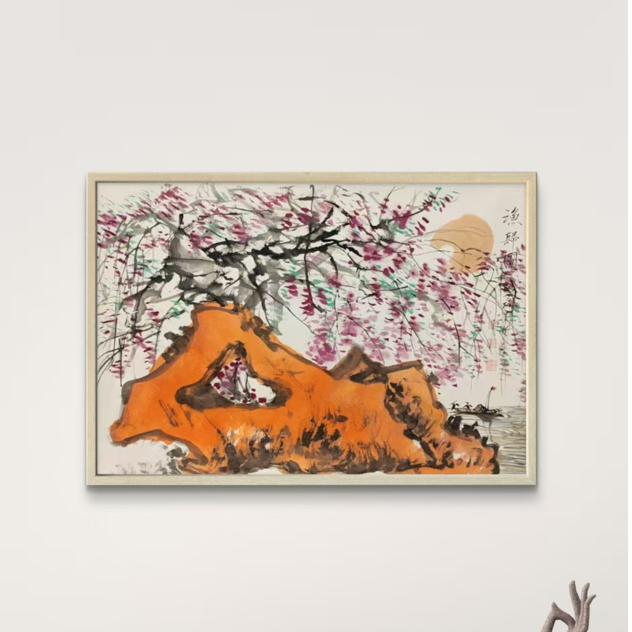 崔景Z老师- 李学G老师-合作画【杨柳青】作品固定链接