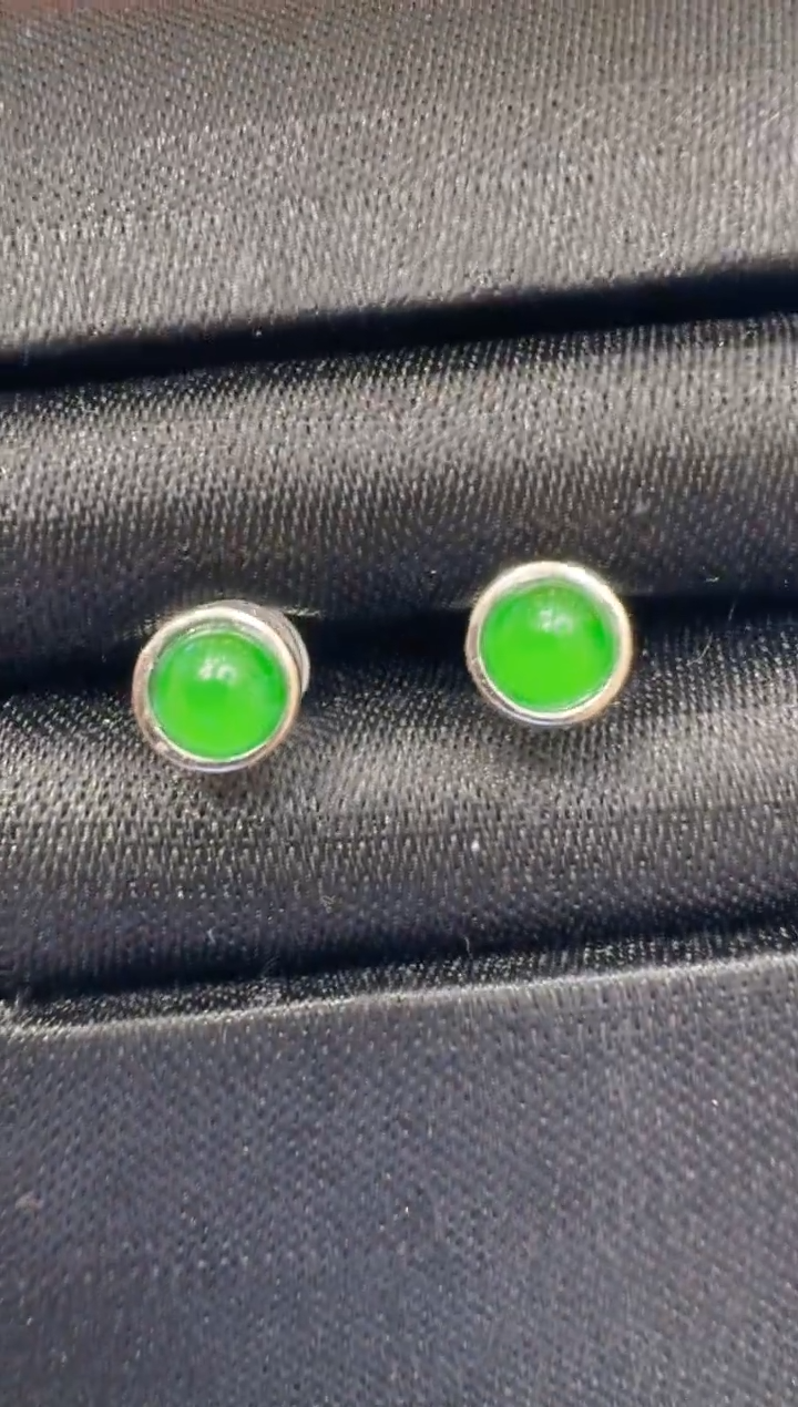 银S925镶嵌翡翠耳饰多样性团购发一件