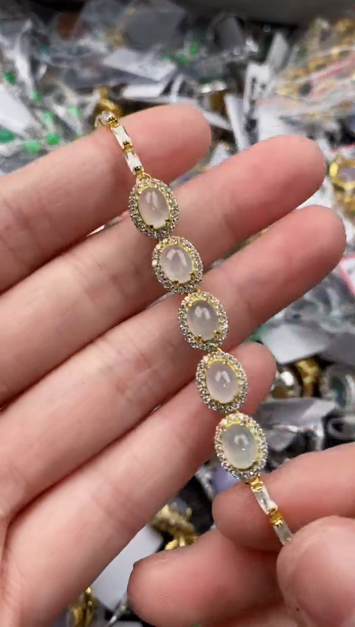 银S925镶嵌戒指翡翠111                5