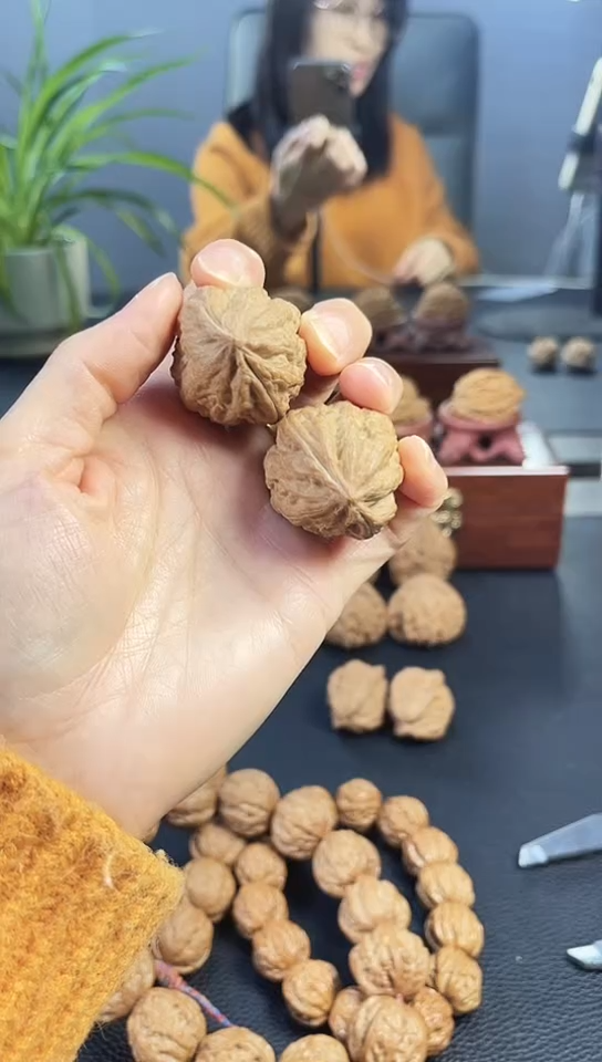 把件文玩核桃6号楸核粗筋