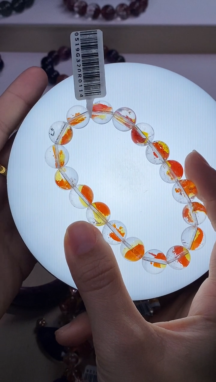 【闪购商品】水晶手链未镶嵌锦鲤胶花单圈11m+