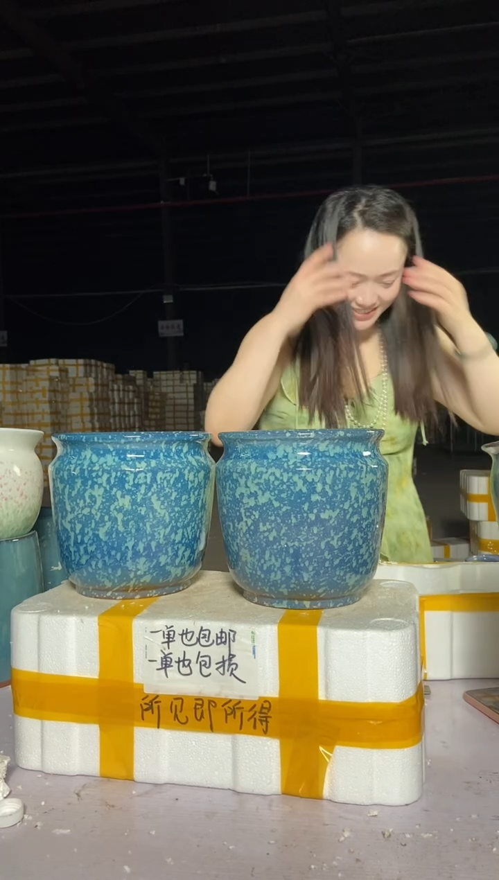 宜兴紫砂粗陶花盆20/.20