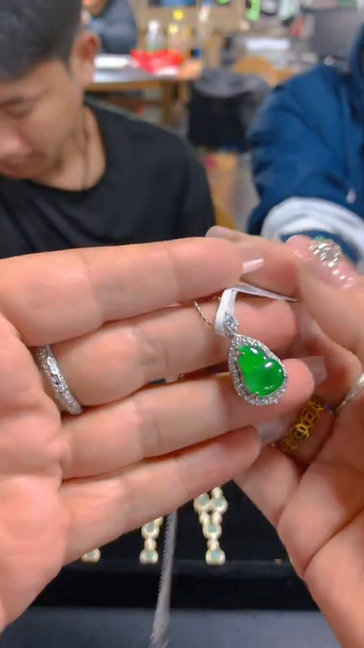 【闪购商品】翡翠吊坠(赠链)未镶嵌0666020053多样性发其一