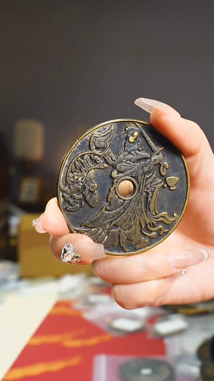 【闪购商品】铜十二生肖背张天师6.2cm/111-16