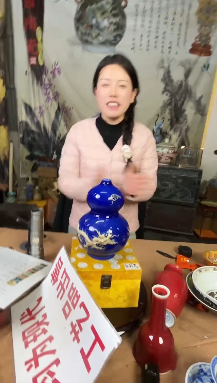 摆件陶瓷高端陶瓷艺术品Y756