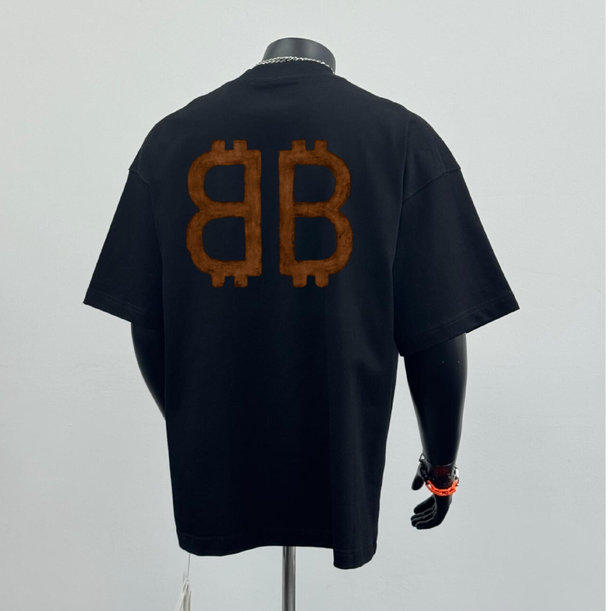 双B巴黎2025新款夏季重磅100%纯棉潮牌英伦男女同款夏季t恤短袖