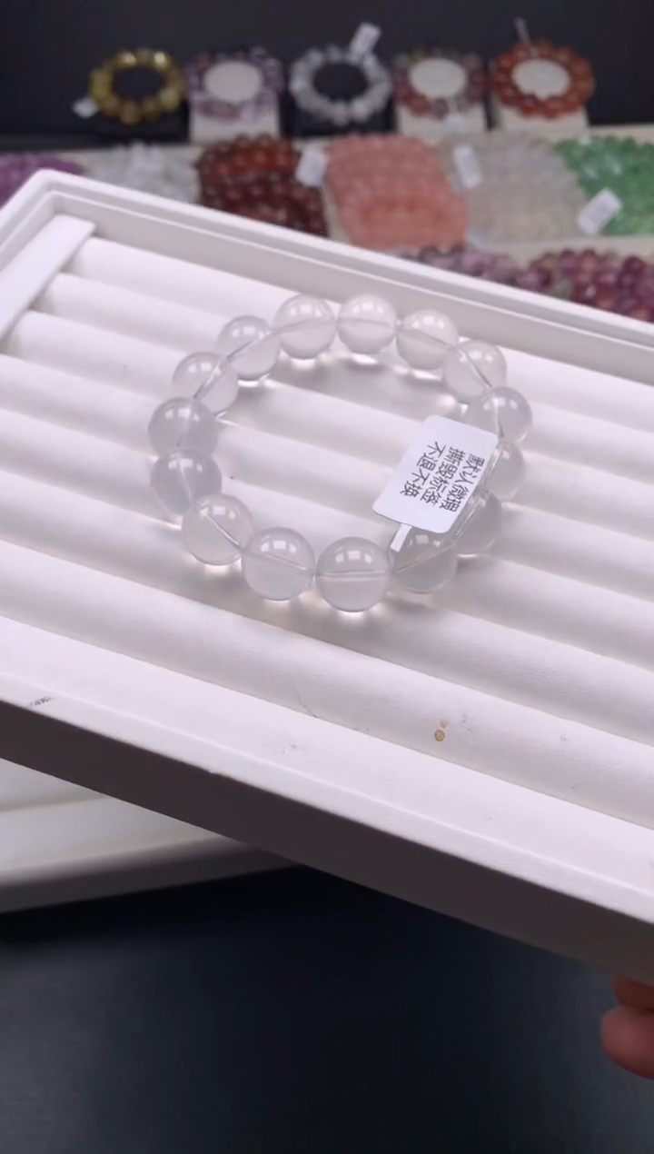 【闪购商品】水晶手链未镶嵌多样性发其一 14mm A28