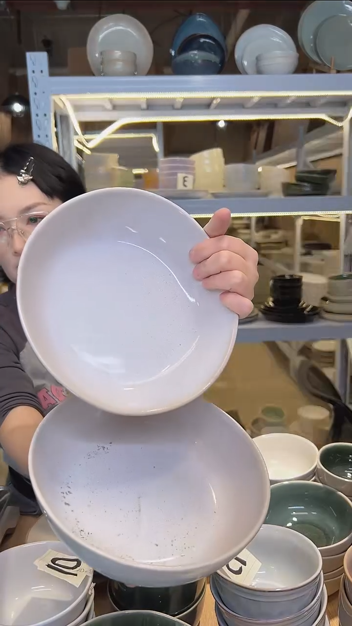 瓷15外贸尾货高温釉下彩陶瓷餐具