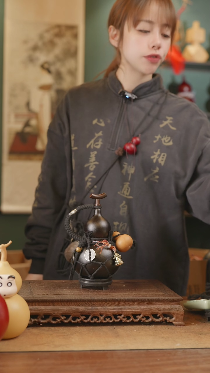 【闪购商品】228号精品天然大漆工艺防渗内胆酒葫芦~