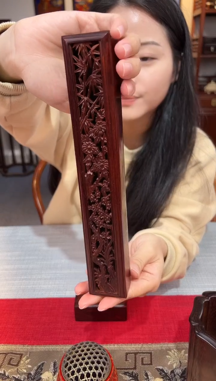 紫檀木类成套家具高级抽拉线香盒