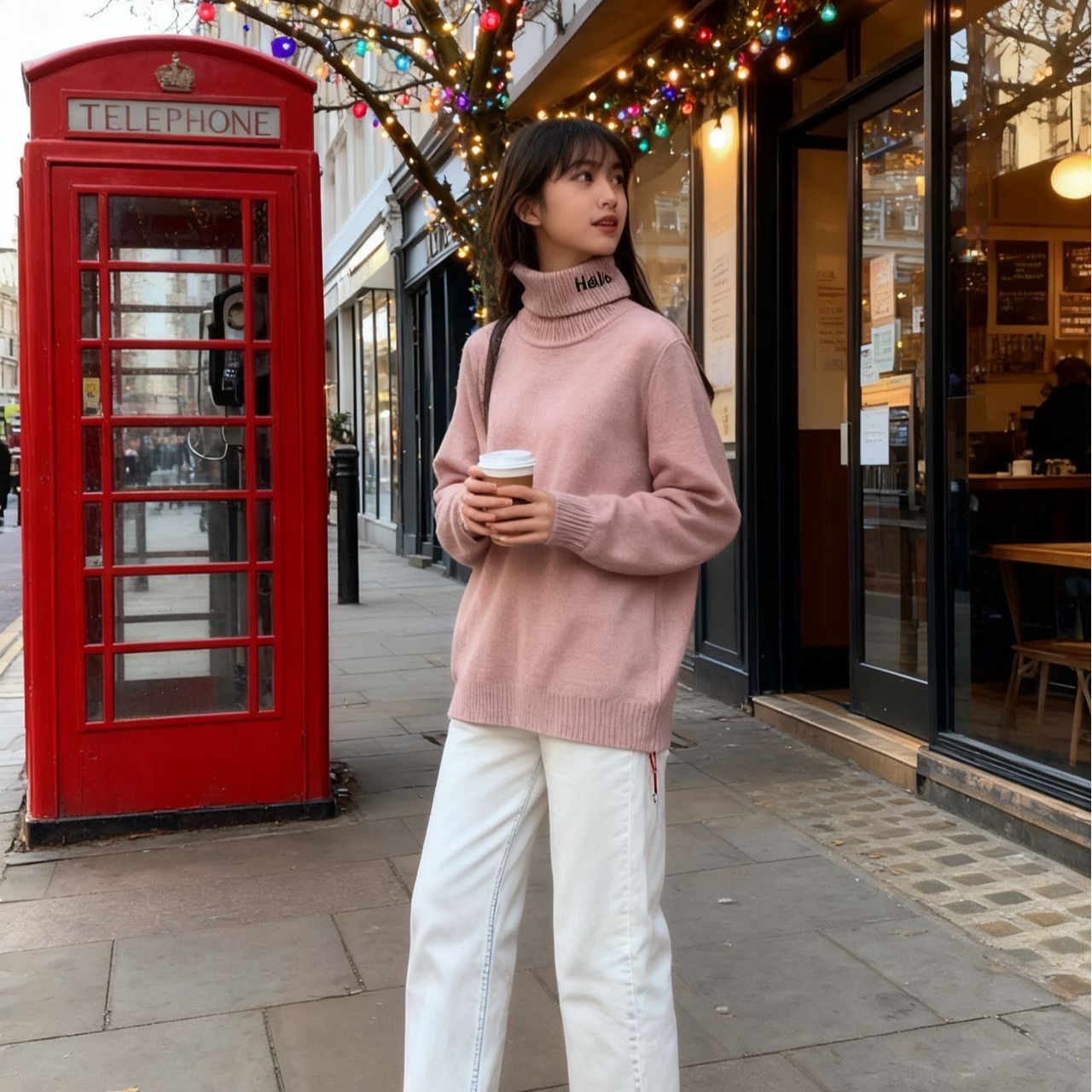 9633859高端专享天花板秋冬款毛衣粉色（靠谱）