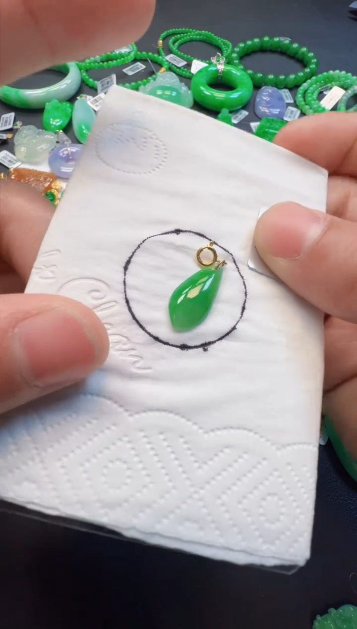 【闪购商品】定制翡翠18K金镶嵌380元