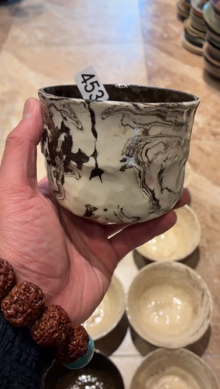 瓷片1*6453，胶胎手工咖啡杯碗1个