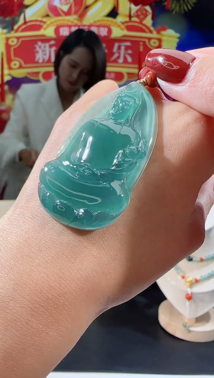 【闪购商品】翡翠吊坠(不含链)未镶嵌观音