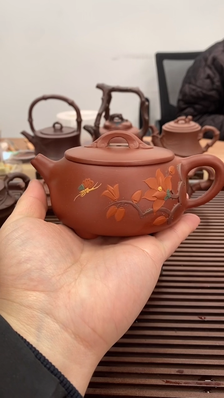 茶壶紫砂福利朱泥如意石瓢